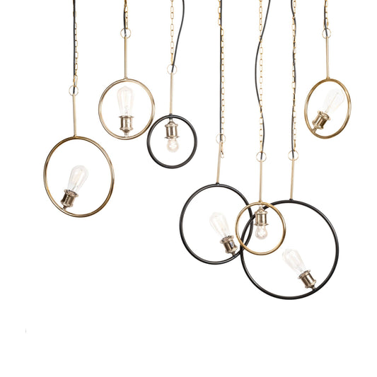 Ariel floating circles pendant