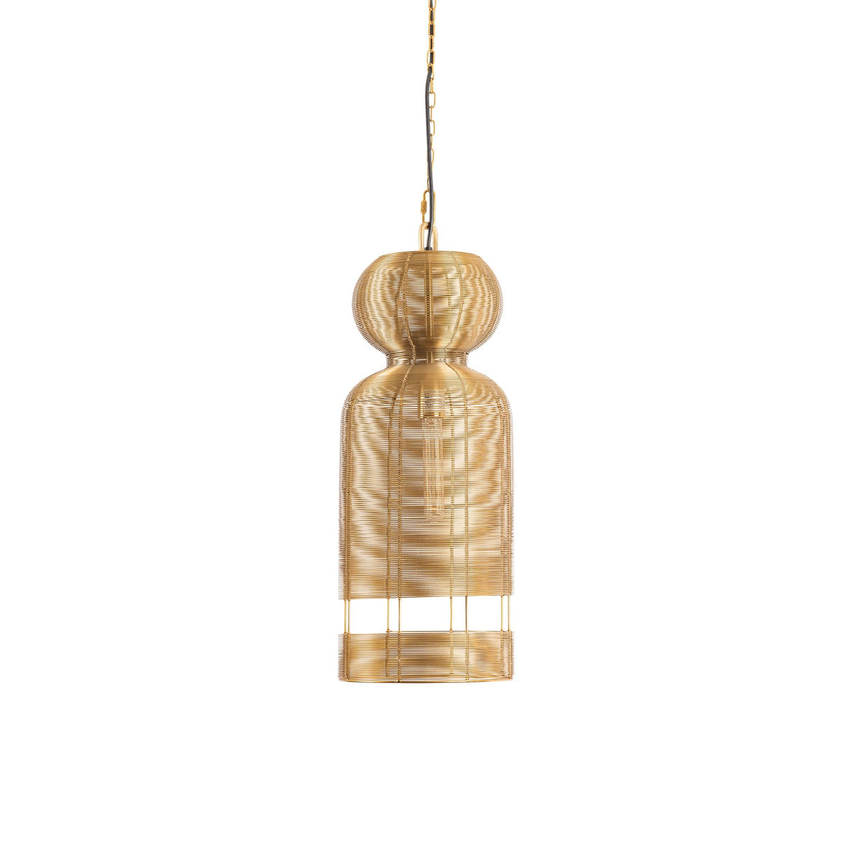 medium hampton wrapped wire pendant