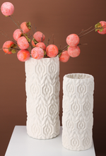 Quilted oval vase