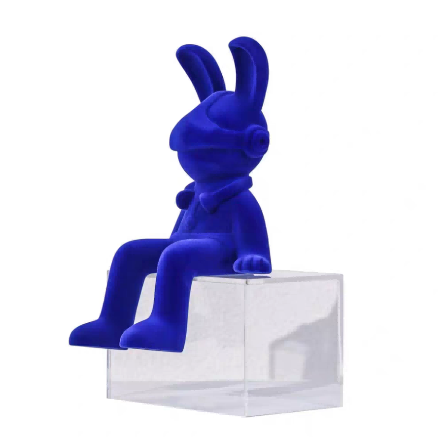 Rabbit figurine (with cover)